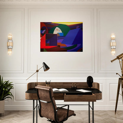 Orion II - Al Held Brushed Aluminum Print - 70x100 cm / 28x40 inches | Al Held Aluminum Print | Al Held Prints