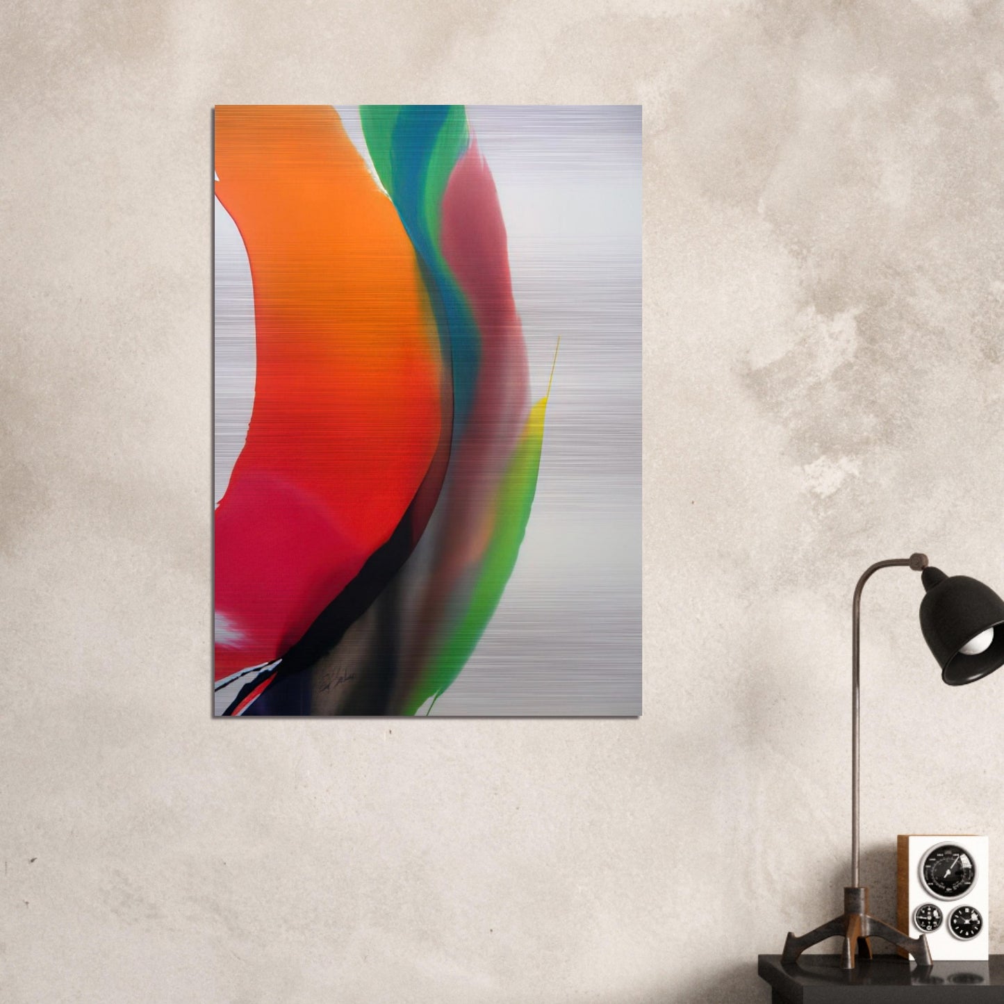 Phenomena Montezuma s Band - Paul Jenkins Brushed Aluminum Print - 70x100 cm / 28x40 inches | Paul Jenkins Aluminum Print | Paul Jenkins Prints
