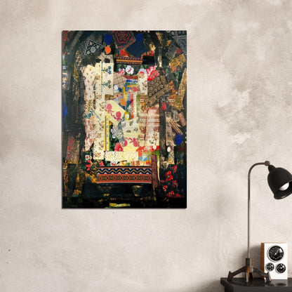 Window on Montana - PD Pattern and Decoration - Miriam Schapiro Brushed Aluminum Print - 70x100 cm / 28x40 inches | Miriam Schapiro Aluminum Print | Miriam Schapiro Prints