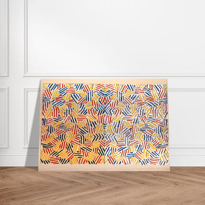 CORPSE AND MIRROR 1969 2 - Jasper Johns Brushed Aluminum Print - 70x100 cm / 28x40 inches | Jasper Johns Aluminum Print | Jasper Johns Prints