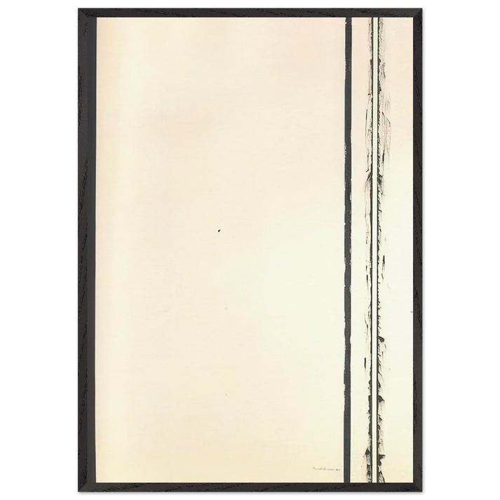 The Station of the Cross - Second Station - Barnett Newman 70x100 cm / 28x40 inches Framed Art Print – Black Wooden Frame