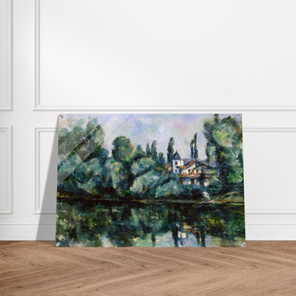 The Banks of the Marne - Paul Cézanne Acrylic Print - 70x100 cm / 28x40″ inches