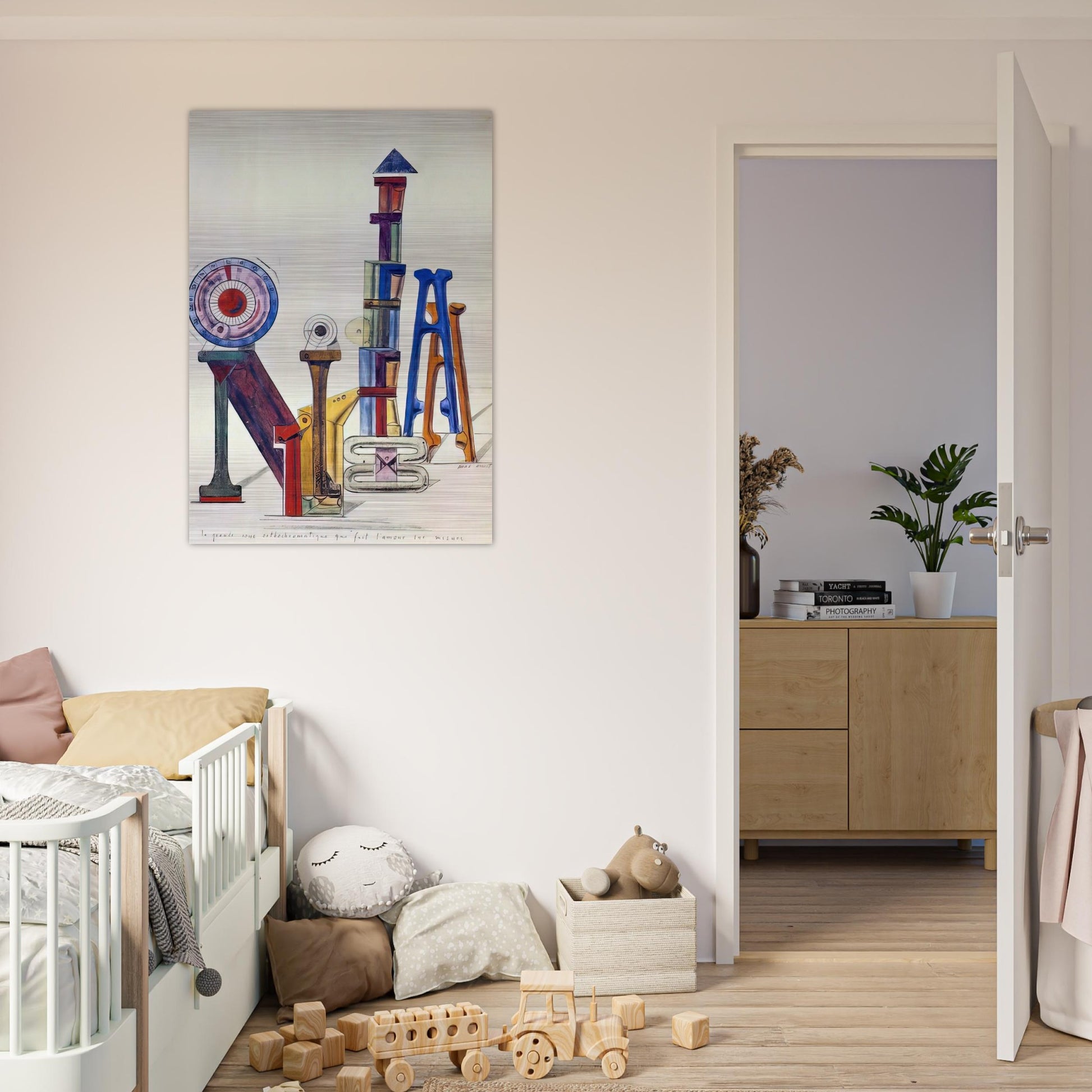 La Grande Roue Orthochromatique… - Max Ernst Brushed Aluminum Print - 70x100 cm / 28x40 inches | Max Ernst Aluminum Print | Max Ernst Prints