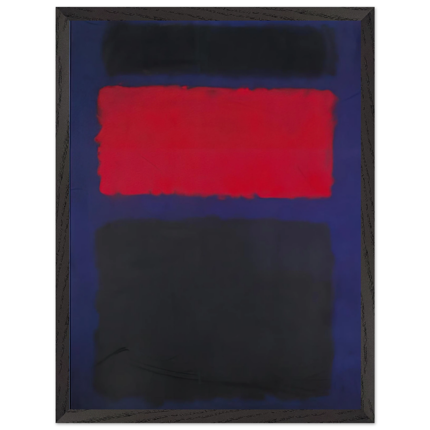 Mark Rothko - Cubierta - 1960 Wall Art - 60x80 cm / 24x32 inches - Premium Wooden Framed Poster With Fine Art Paper-canvas - Black frame