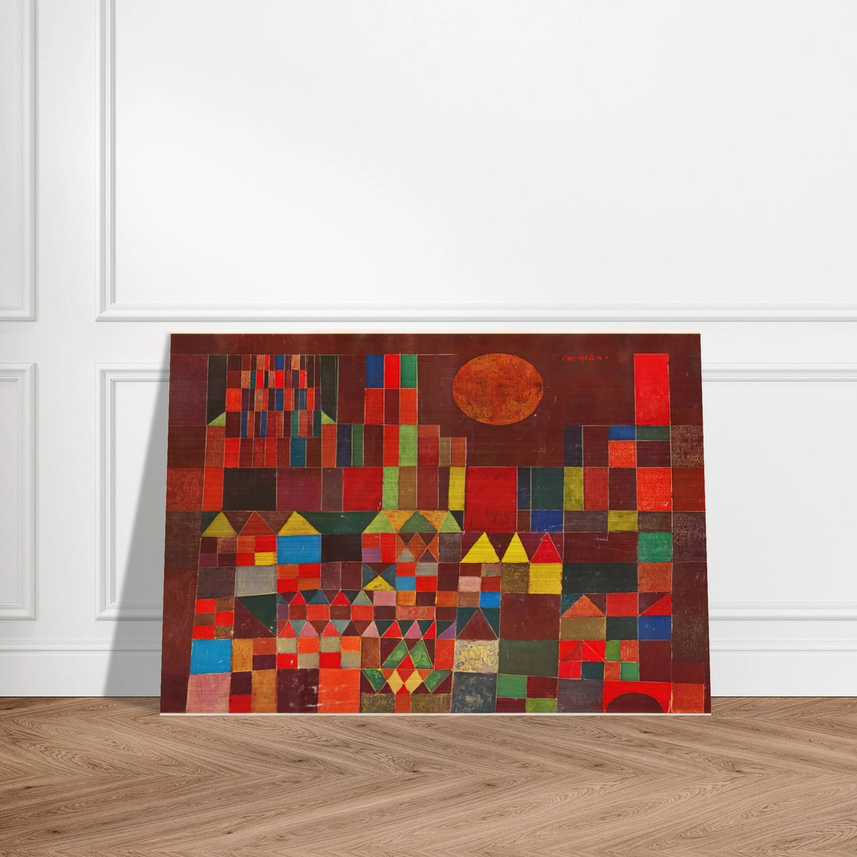 CASTLE AND SUN 1928 - Paul Klee Brushed Aluminum Print - 70x100 cm / 28x40 inches | Paul Klee Aluminum Print | Paul Klee Prints