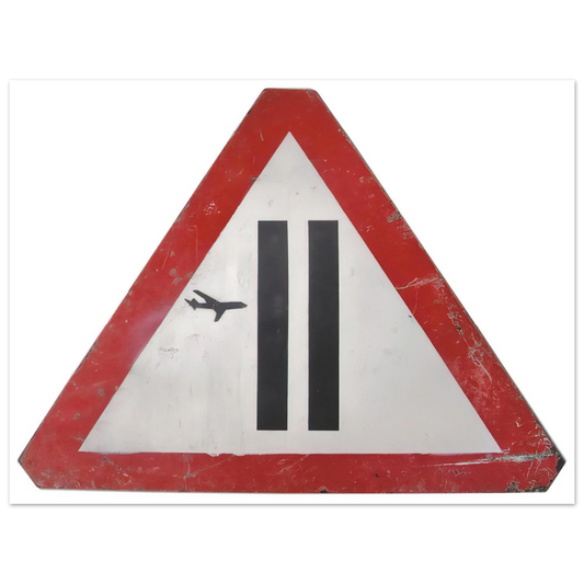 Banksy - WARNING SIGN 2006 Fine Art Poster