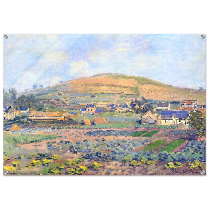 The Mount Riboudet in Rouen at Spring - claude monet Acrylic Print - 70x100 cm / 28x40″ inches