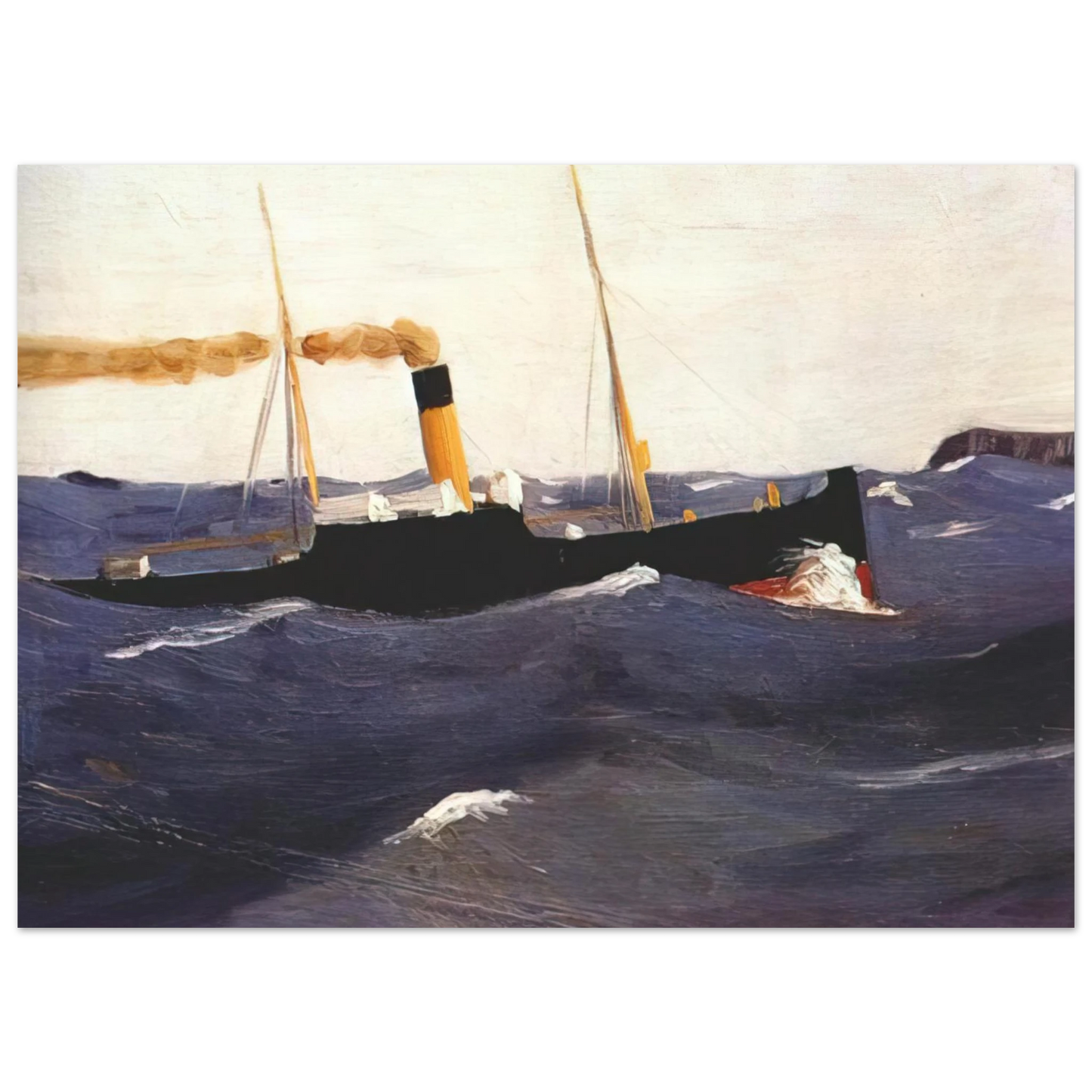 Edward Hopper - Tramp Steamer Fine Art Poster