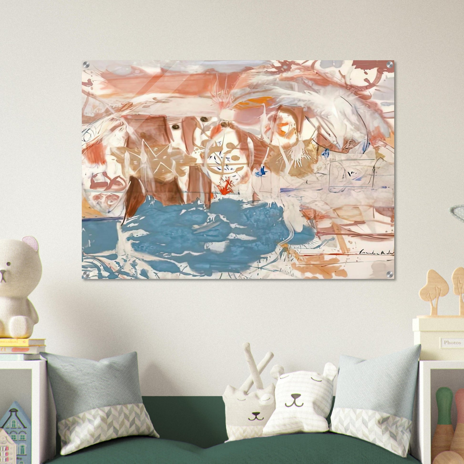 Dawn After the Storm, 1957- - Helen Frankenthaler Acrylic Print - 70x100 cm / 28x40″ inches