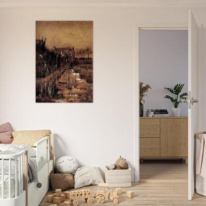 Ditch - Vincent van Gogh Brushed Aluminum Print - 70x100 cm / 28x40 inches | Vincent van Gogh Aluminum Print | Vincent van Gogh Prints