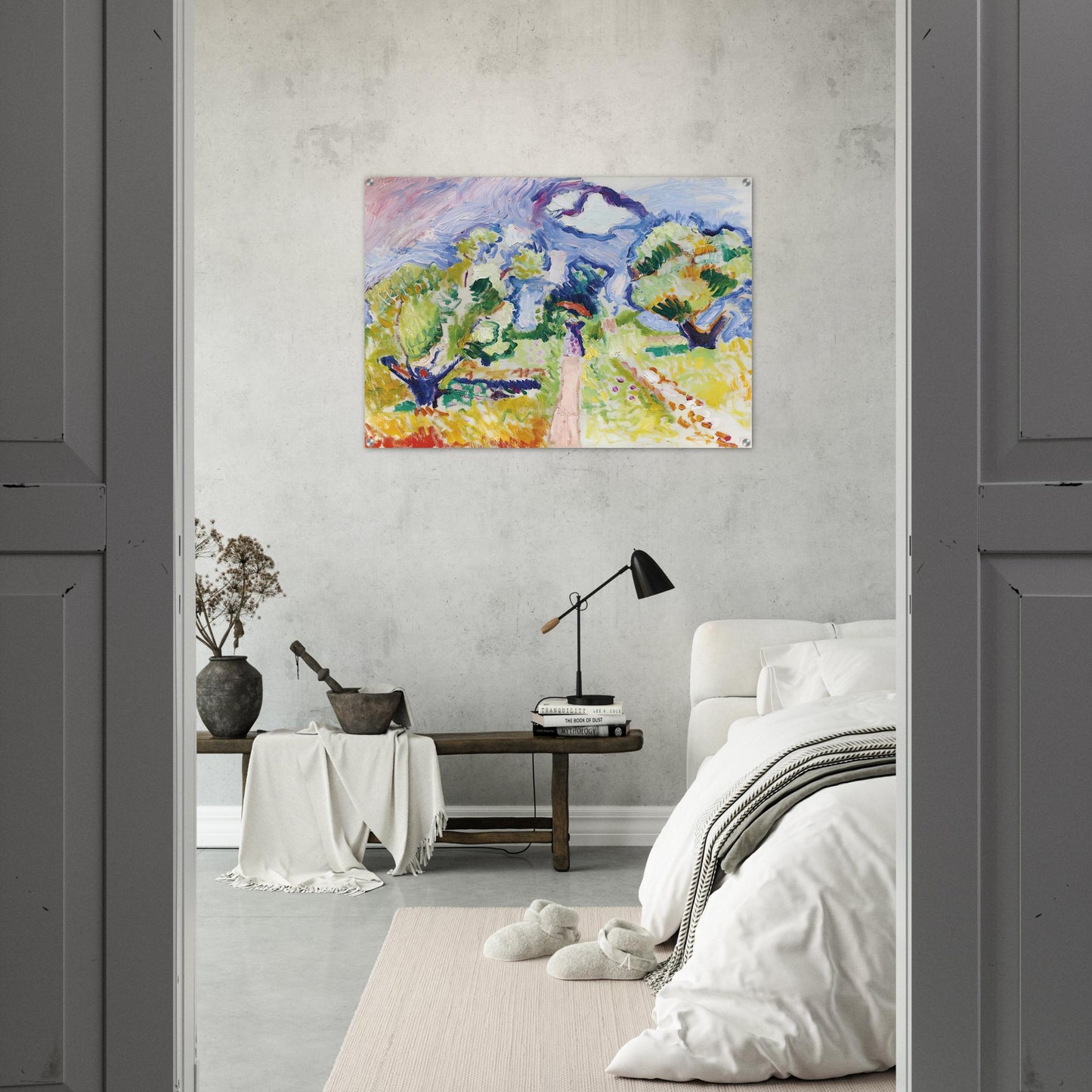 PROMENADE DES OLIVIERS 1905 - Henri Matisse Acrylic Print - 70x100 cm / 28x40″ inches