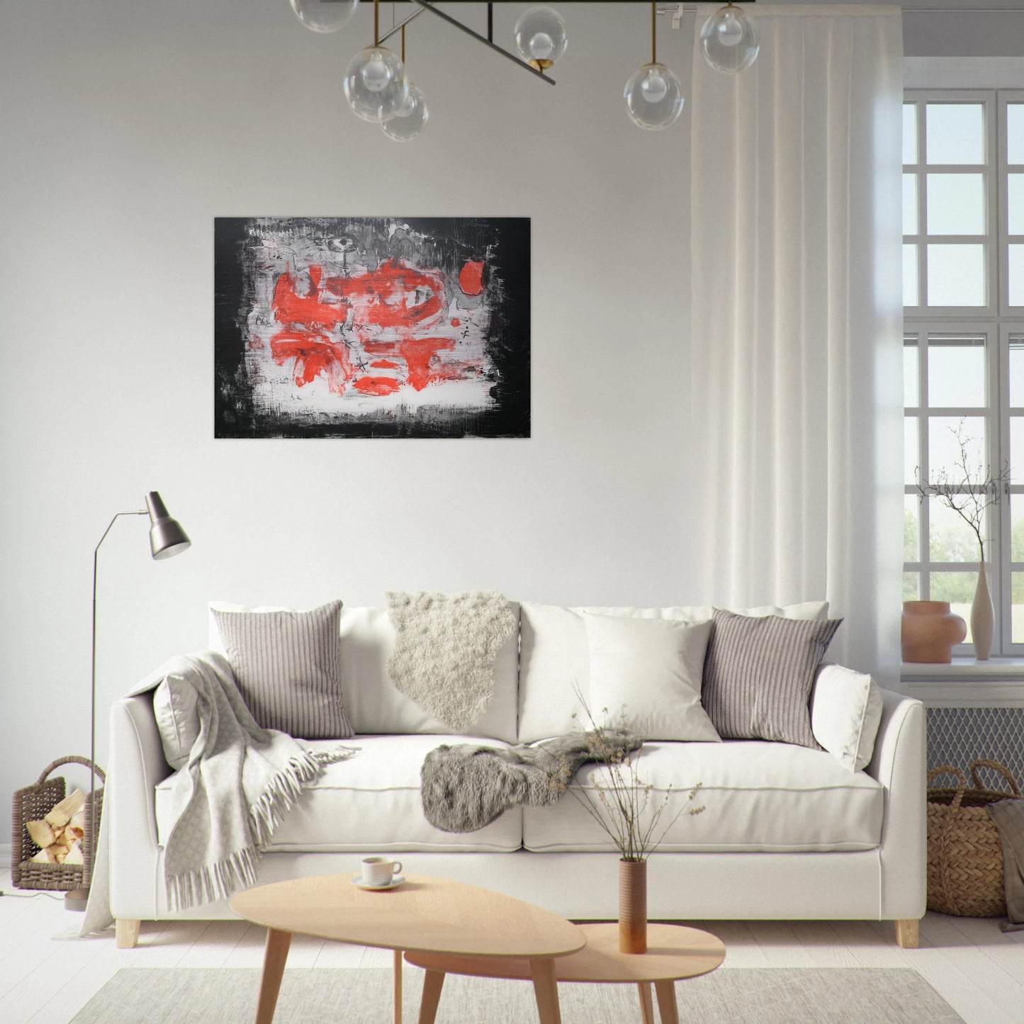 UNTITLED 1956 1 - Zao Wou-Ki Brushed Aluminum Print - 70x100 cm / 28x40 inches | Zao Wou-Ki Aluminum Print | Zao Wou-Ki Prints
