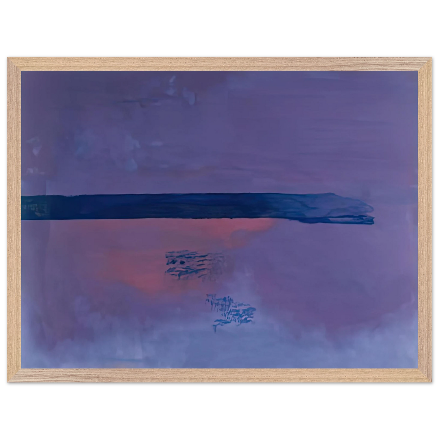 Helen Frankenthaler - Ebbing, 2002- Wall Art - 21x29.7 cm / 8x12" - Premium Wooden Framed Poster With Fine Art Paper-canvas - White frame