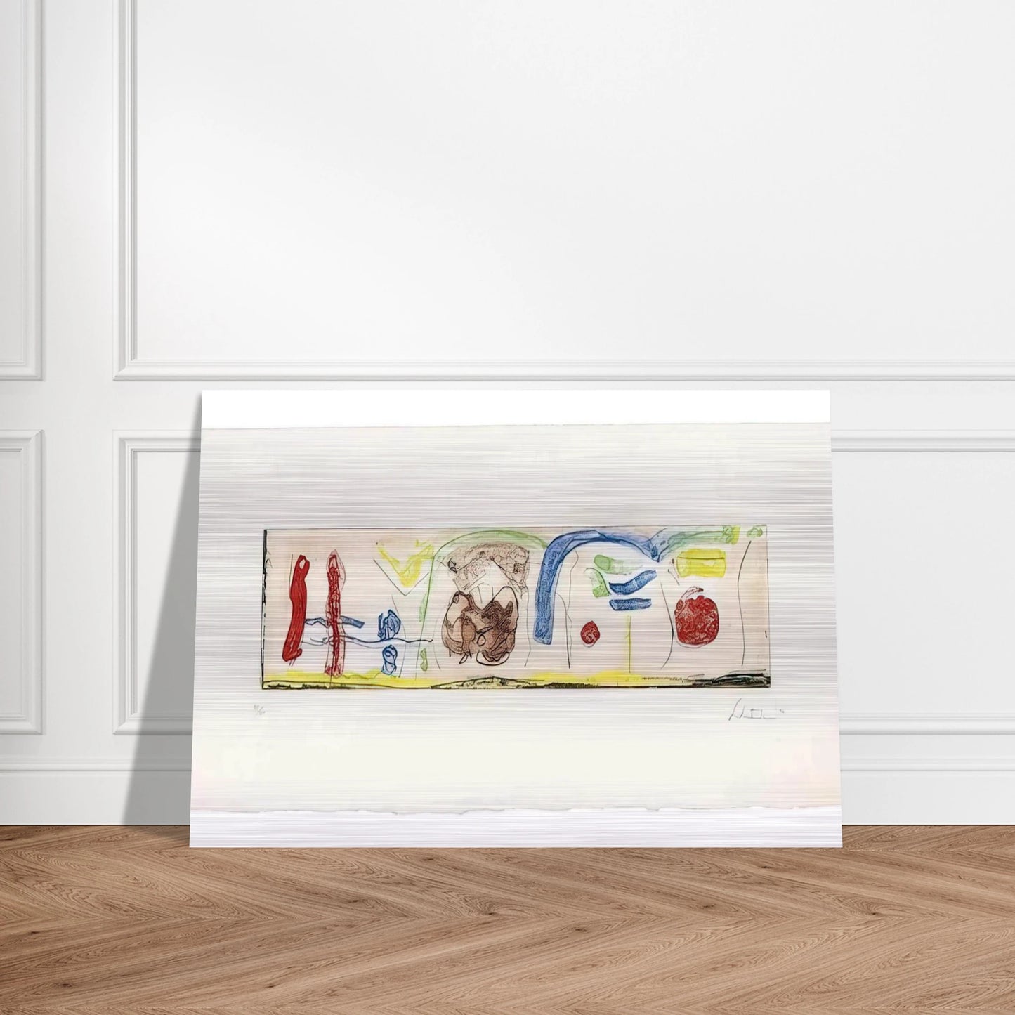 Bridges - 1996 - Helen Frankenthaler Brushed Aluminum Print - 70x100 cm / 28x40 inches | Helen Frankenthaler Aluminum Print | Helen Frankenthaler Prints