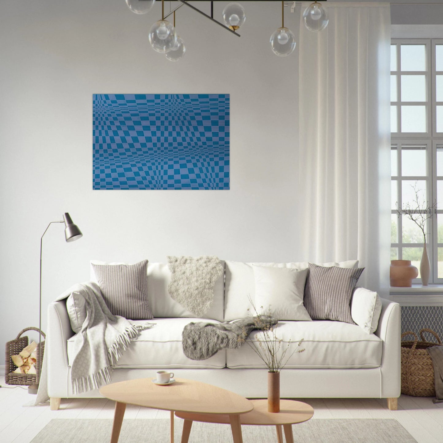 Disegno ottico dinamico - 1964 - Dadamaino Brushed Aluminum Print - 70x100 cm / 28x40 inches | Dadamaino Aluminum Print | Dadamaino Prints