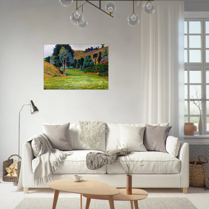 Valley in Pontgibaud - Armand Guillaumin Brushed Aluminum Print - 70x100 cm / 28x40 inches | Armand Guillaumin Aluminum Print | Armand Guillaumin Prints