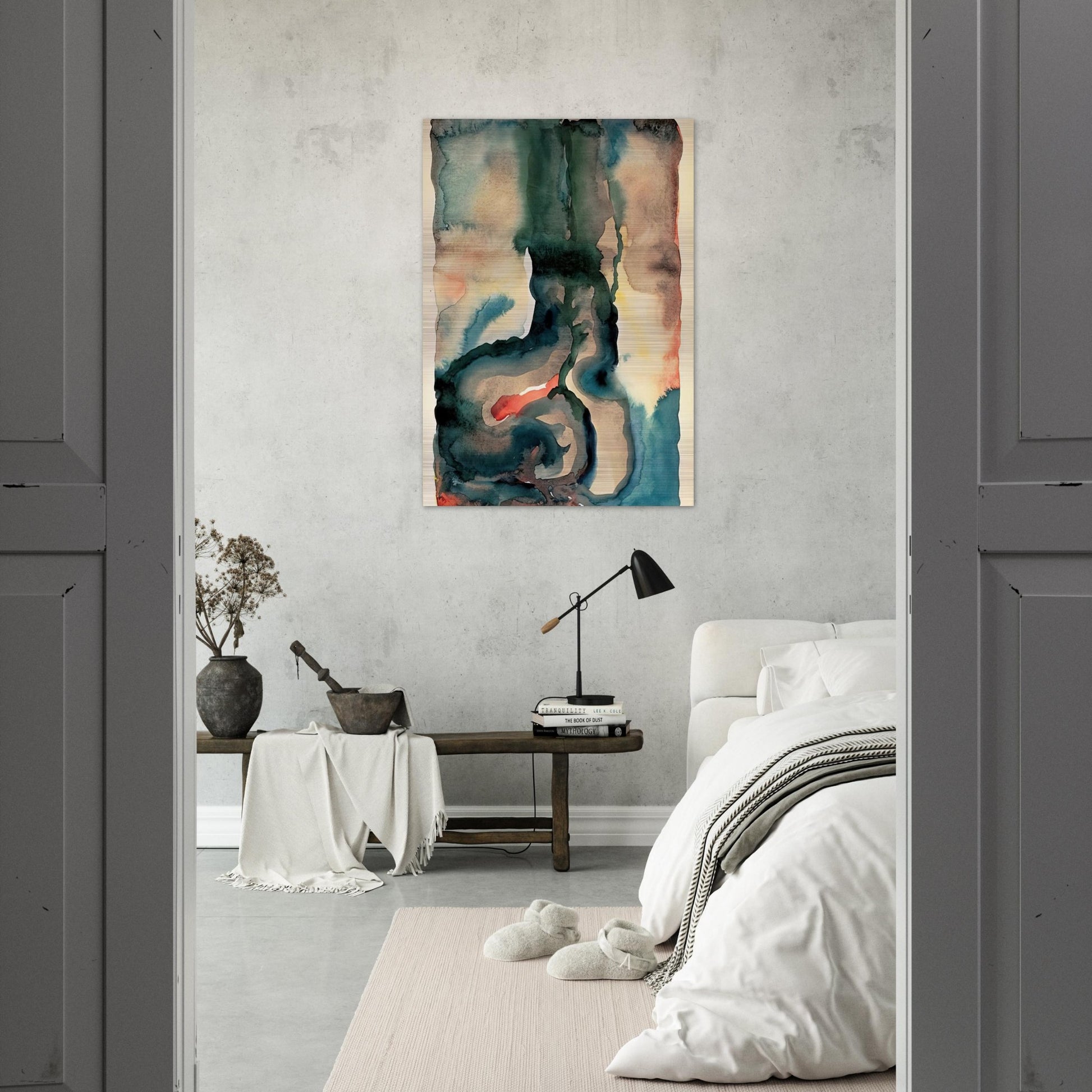 Portrait No. III - Georgia O'Keeffe Brushed Aluminum Print - 70x100 cm / 28x40 inches | Georgia O'Keeffe Aluminum Print | Georgia O'Keeffe Prints