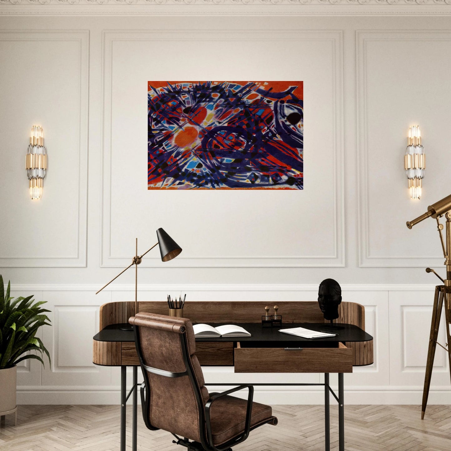 Couronne d'épines - 1954 - Alfred Manessier Brushed Aluminum Print - 70x100 cm / 28x40 inches | Alfred Manessier Aluminum Print | Alfred Manessier Prints