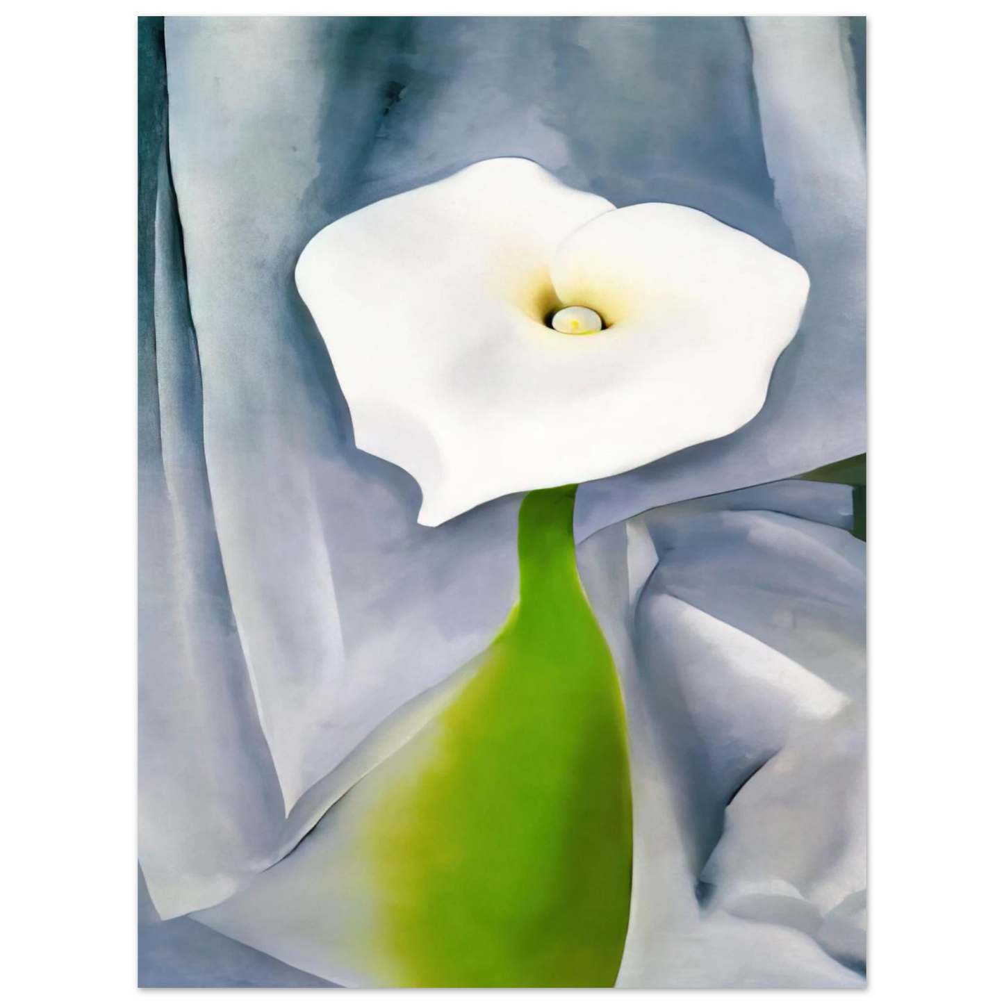 Georgia O'Keeffe - Calla Lily on Grey Fine Art Poster