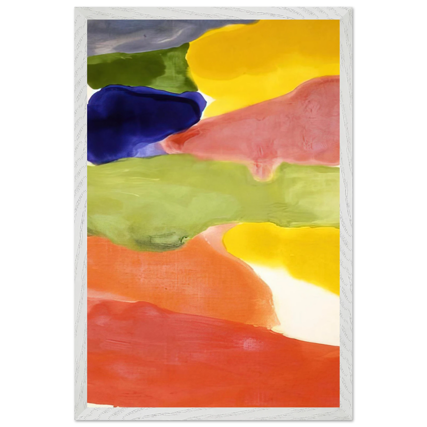 Helen Frankenthaler - Tutti-Fruitti - 1966 Wall art - 15x20 cm / 6x8 inches - Premium Wooden Framed Poster With Fine Art Paper-canvas - Black frame