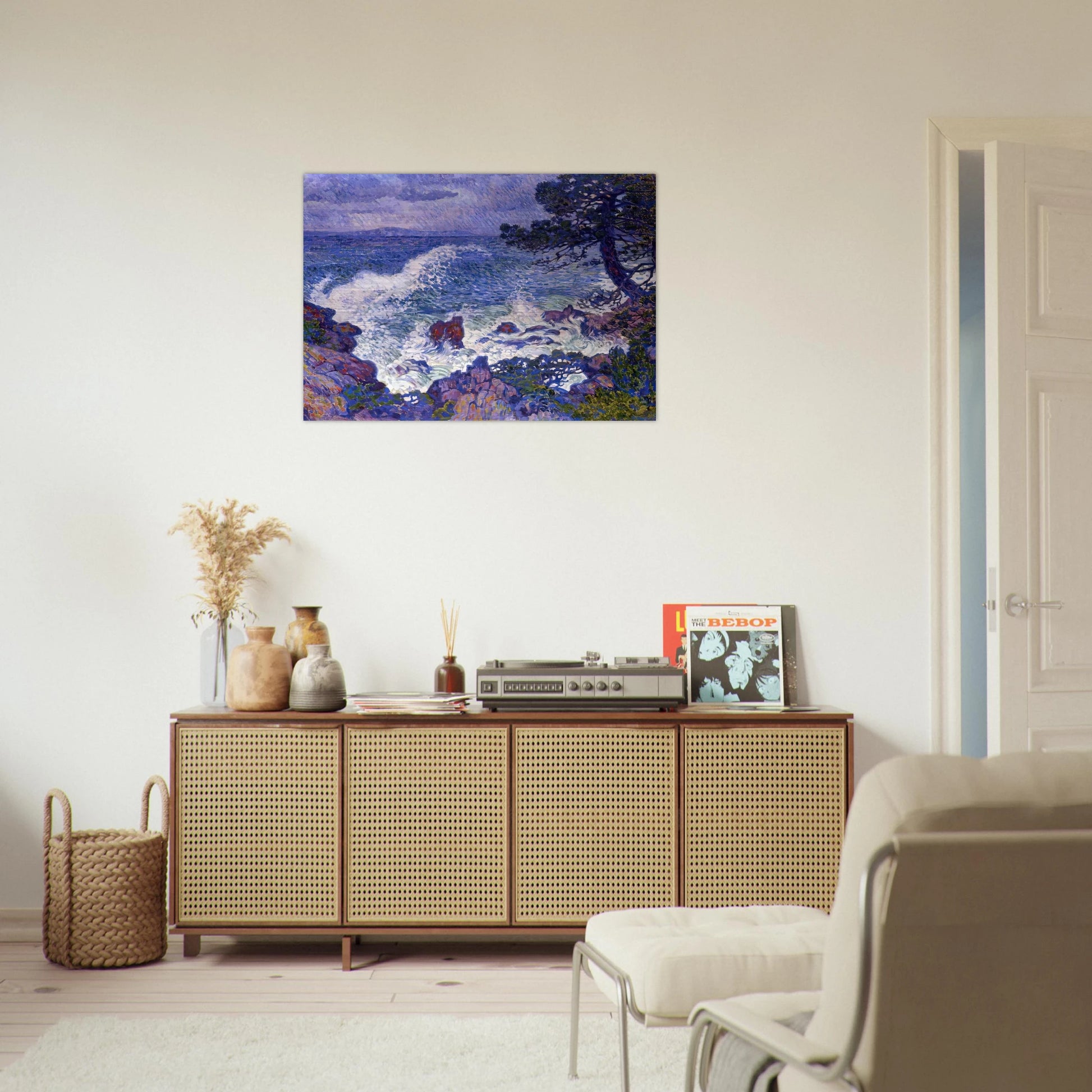 EAST WIND 1904 - Theo van Rysselberghe Brushed Aluminum Print - 70x100 cm / 28x40 inches | Theo van Rysselberghe Aluminum Print | Theo van Rysselberghe Prints