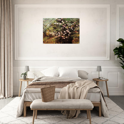 Rosebush in Blossom - Vincent van Gogh Acrylic Print - 70x100 cm / 28x40″ inches | Vincent van Gogh Wall Art | Vincent van Gogh Prints