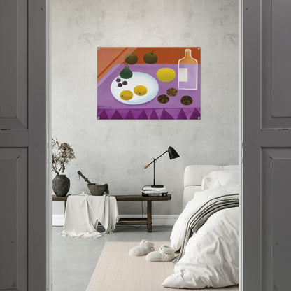 Fruit - 2009 - Mary Fedden Acrylic Print - 70x100 cm / 28x40″ inches | Mary Fedden Wall Art | Mary Fedden Prints