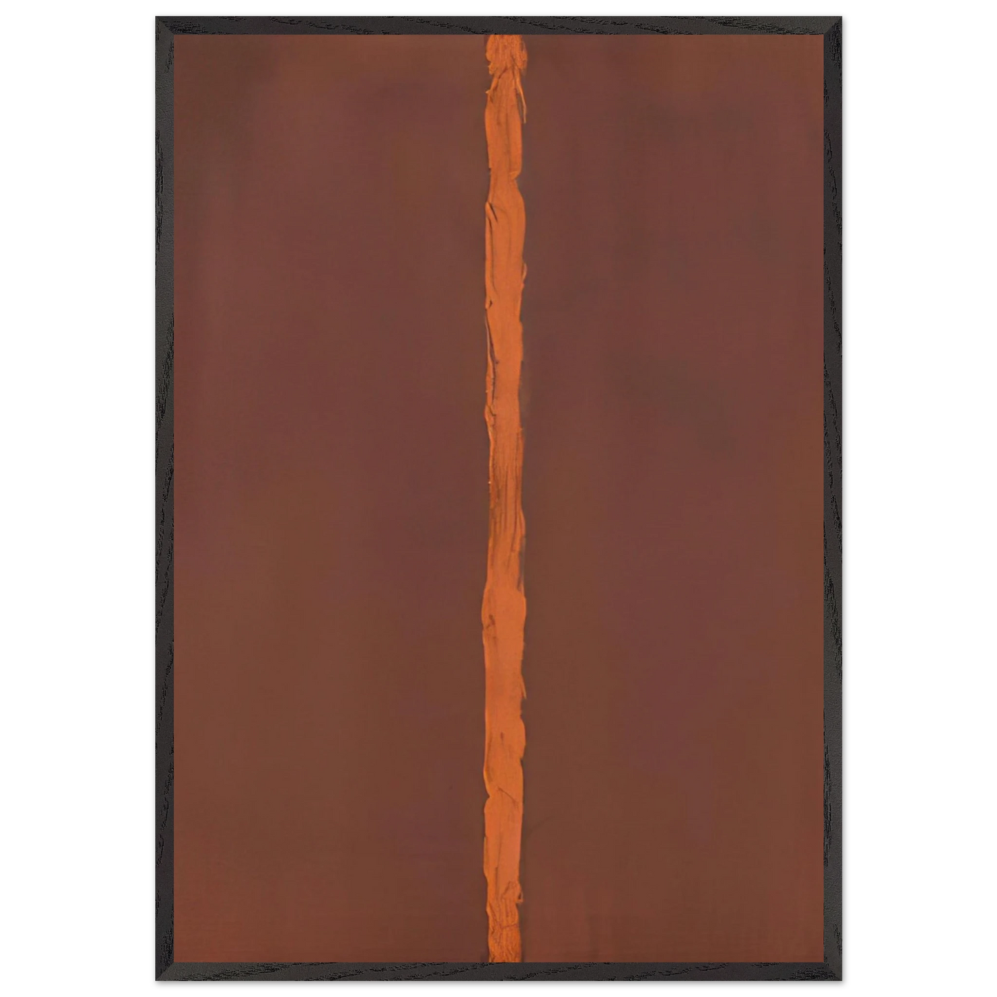 Onement I - Barnett Newman 70x100 cm / 28x40 inches Framed Art Print – Black Wooden Frame