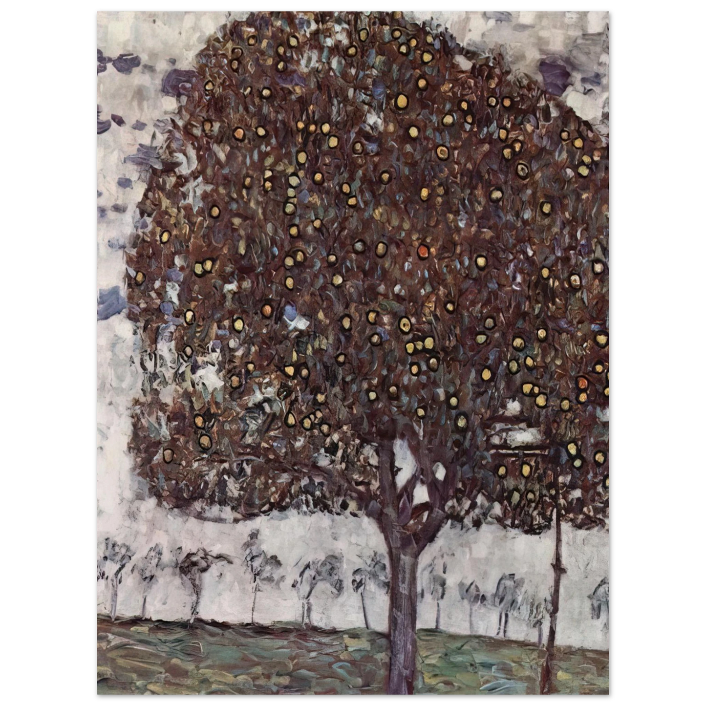 Gustav Klimt - APPLE TREE II  75x100 cm / 30x40inches Fine Art Poster