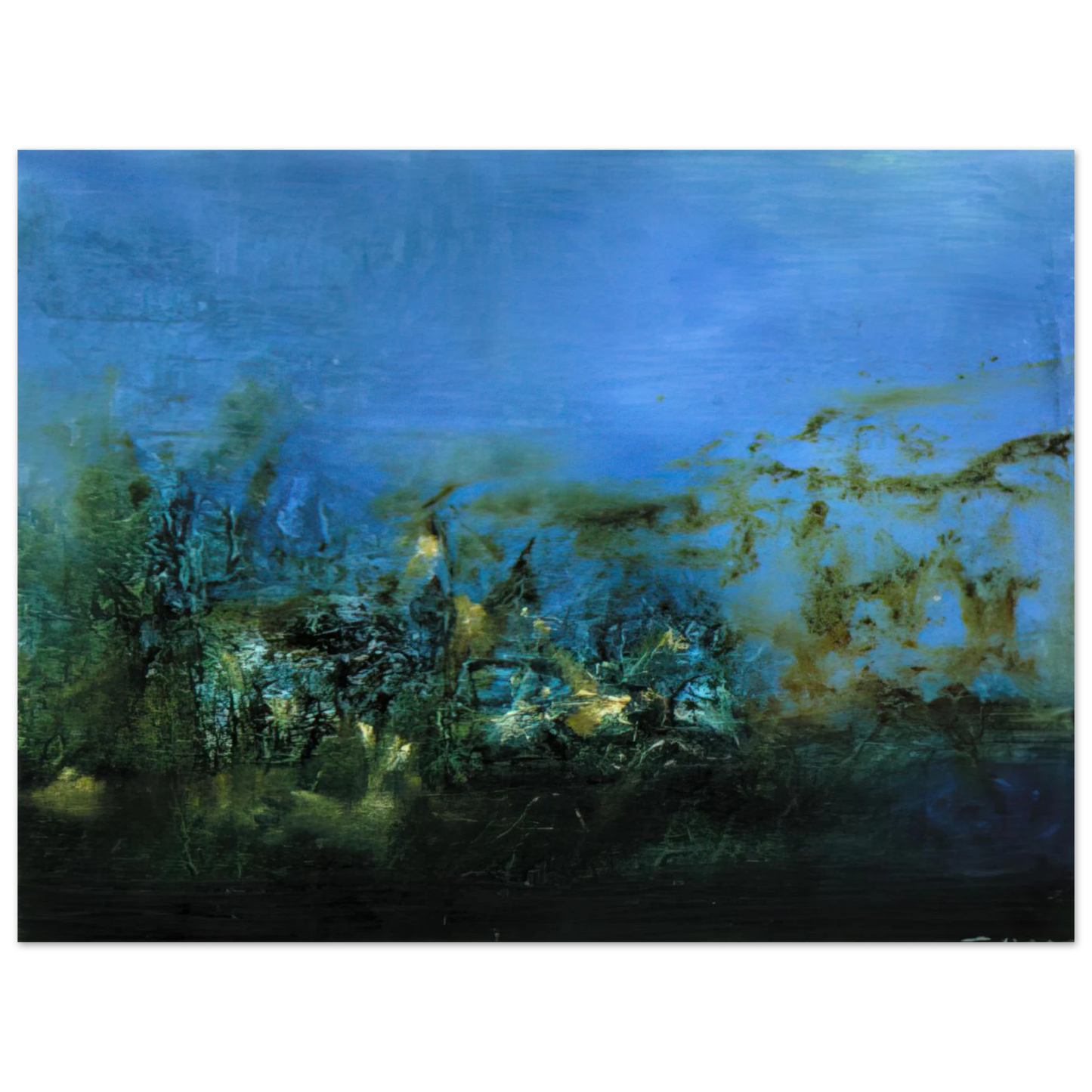 Zao Wou-Ki - 14 10 2002 2002  75x100 cm / 30x40inches Fine Art Poster