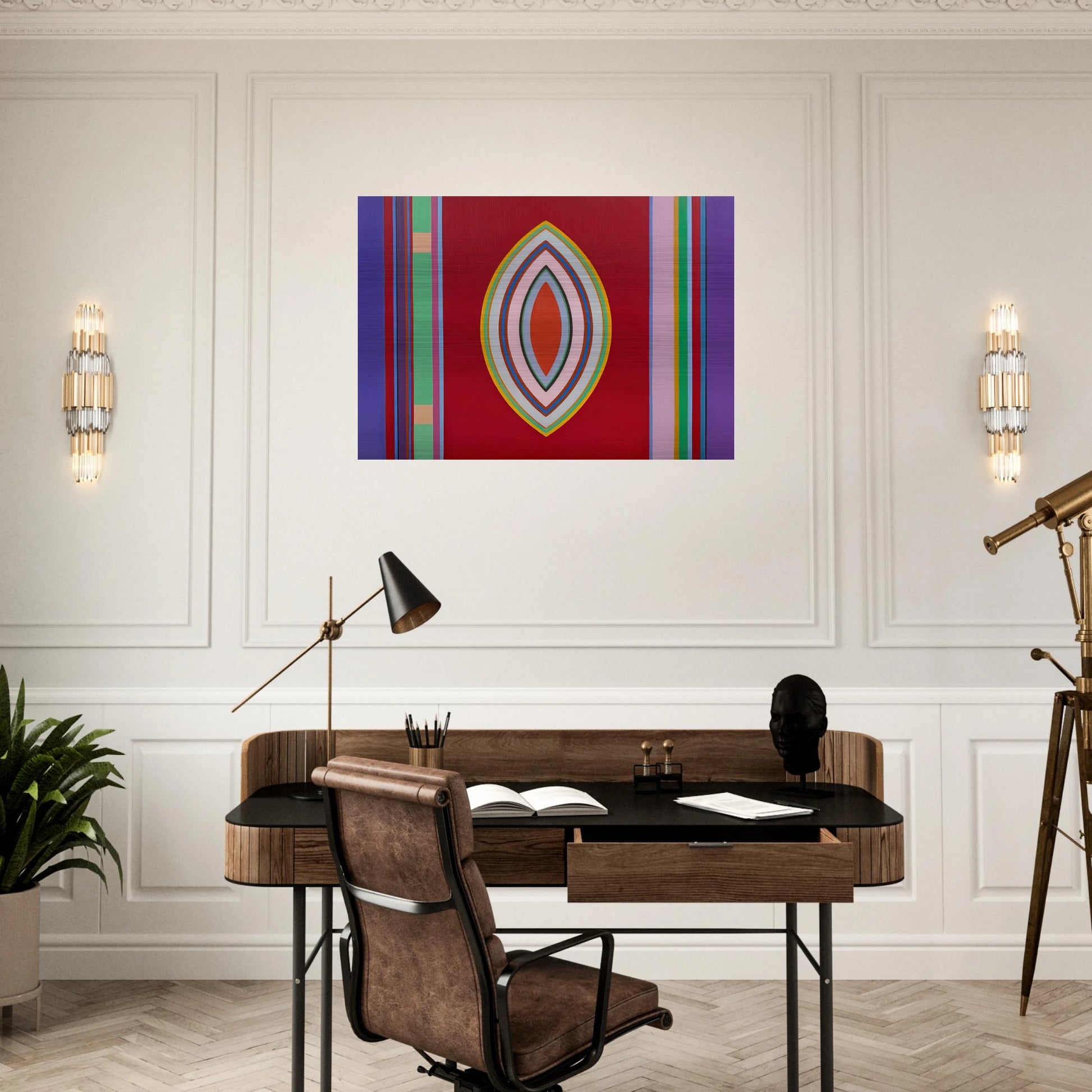 Sidon No. 3 - 1965 - John Ferren Brushed Aluminum Print - 70x100 cm / 28x40 inches | John Ferren Aluminum Print | John Ferren Prints