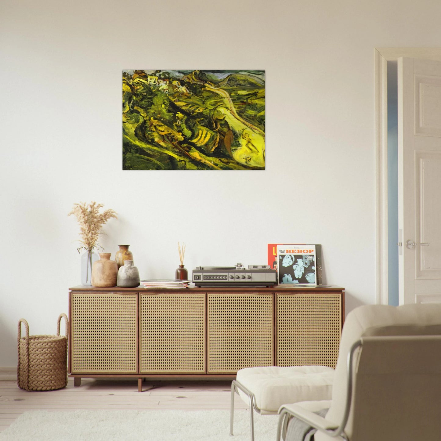 ROAD AT CAGNES - Chaim Soutine Brushed Aluminum Print - 70x100 cm / 28x40 inches | Chaim Soutine Aluminum Print | Chaim Soutine Prints