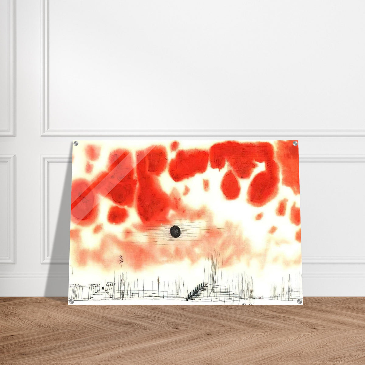 CLOUDS OVER BOR 1940 - Paul Klee Acrylic Print - 70x100 cm / 28x40″ inches