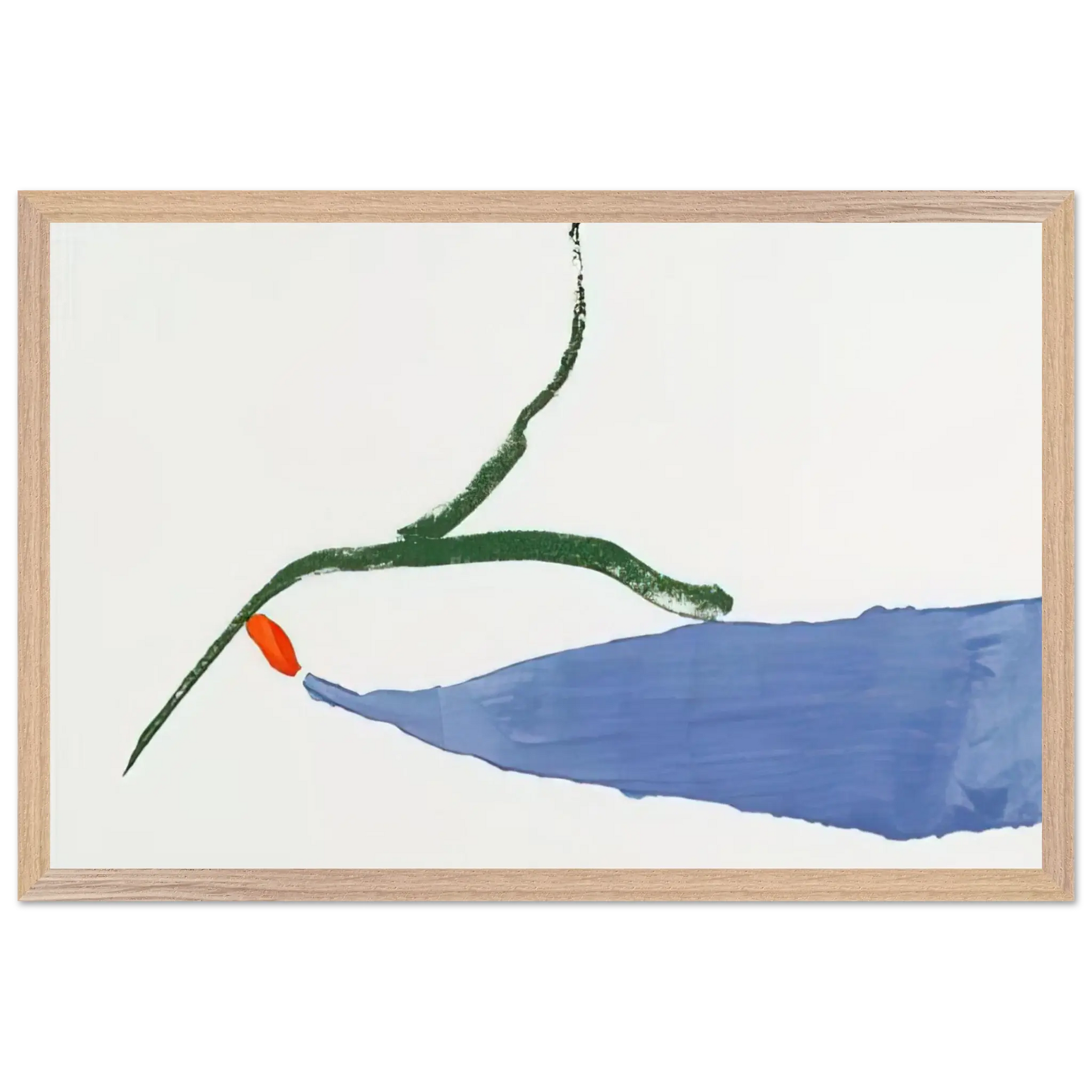 Helen Frankenthaler - A Little Zen - 1970 Wall art - 45x60 cm / 18x24 Inches - Premium Wooden Framed Poster With Fine Art Paper - Black frame