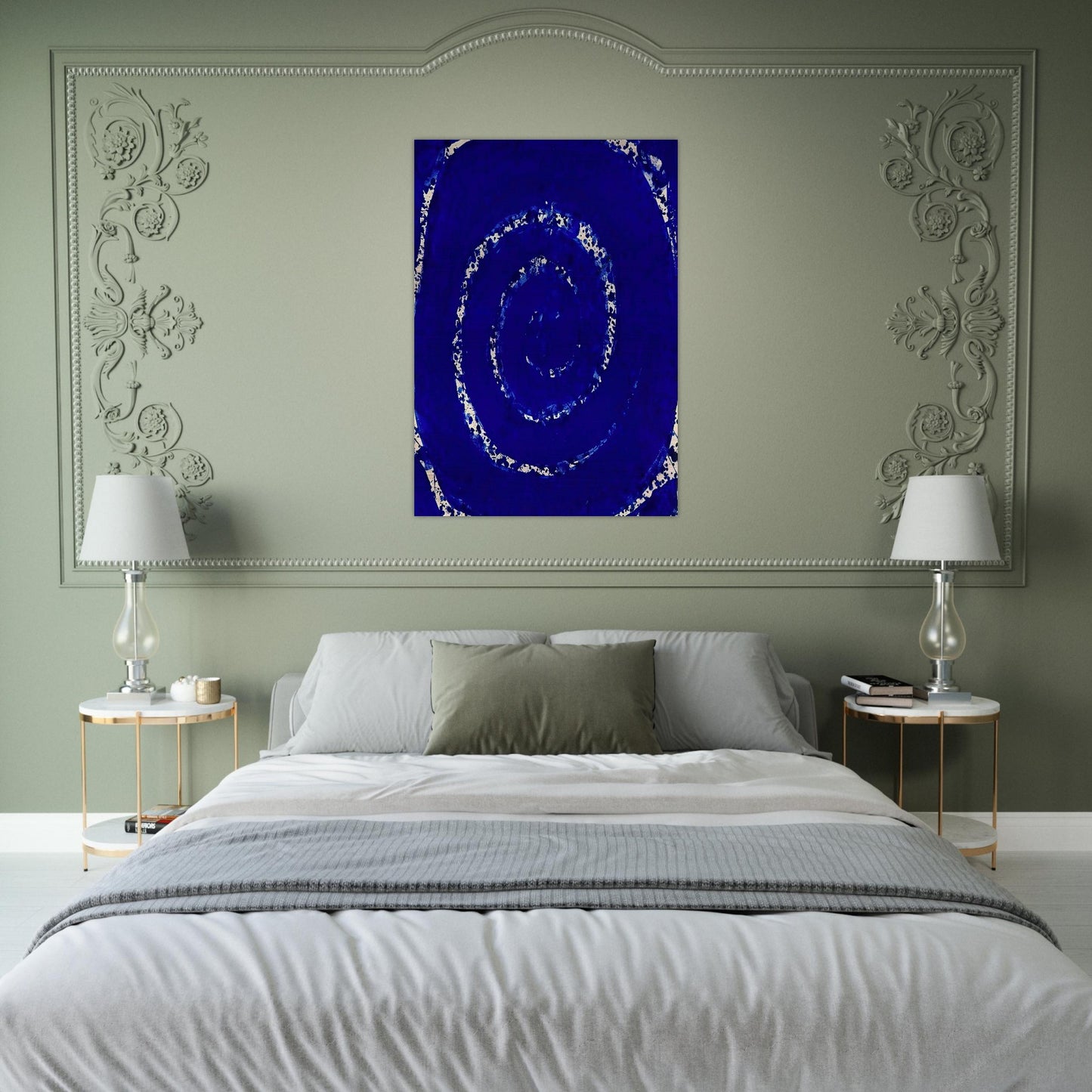 Blue Sky Painting - Sam Francis Brushed Aluminum Print - 70x100 cm / 28x40 inches | Sam Francis Aluminum Print | Sam Francis Prints