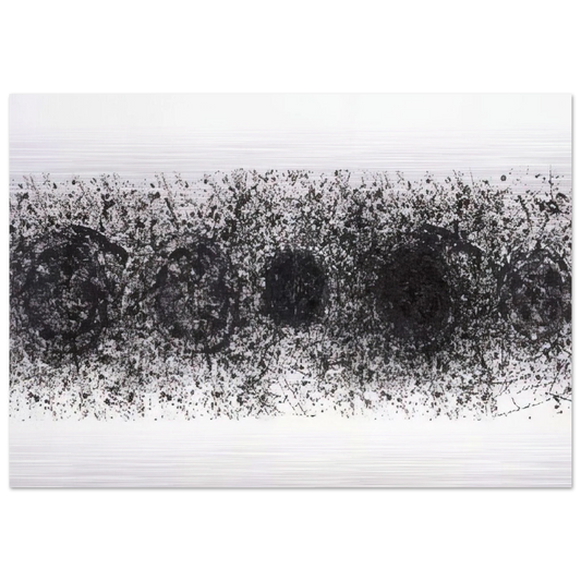 Straight Line of the Sun  L. L187  - Sam Francis Brushed Aluminum Print - 70x100 cm / 28x40 inches | Sam Francis Aluminum Print | Sam Francis Prints