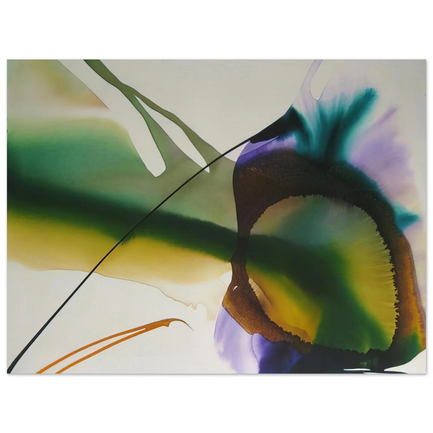 Paul Jenkins - Phenomena Amber Sight  75x100 cm / 30x40inches Fine Art Poster