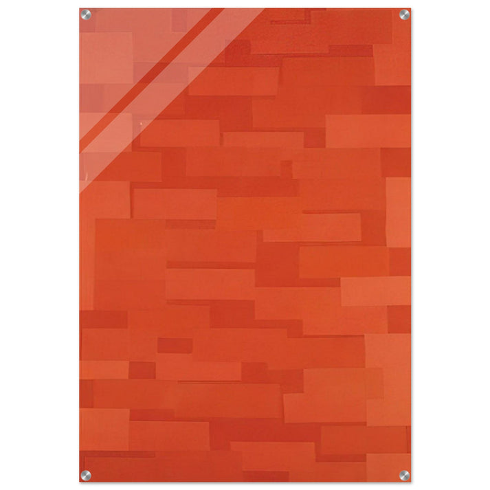 Number 5 Red Wall - 1952 - Ad Reinhardt Acrylic Print - 70x100 cm / 28x40″ inches | Ad Reinhardt Wall Art | Ad Reinhardt Prints