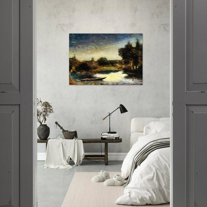FIUMETTO 1941 - Carlo Carra Brushed Aluminum Print - 70x100 cm / 28x40 inches | Carlo Carra Aluminum Print | Carlo Carra Prints