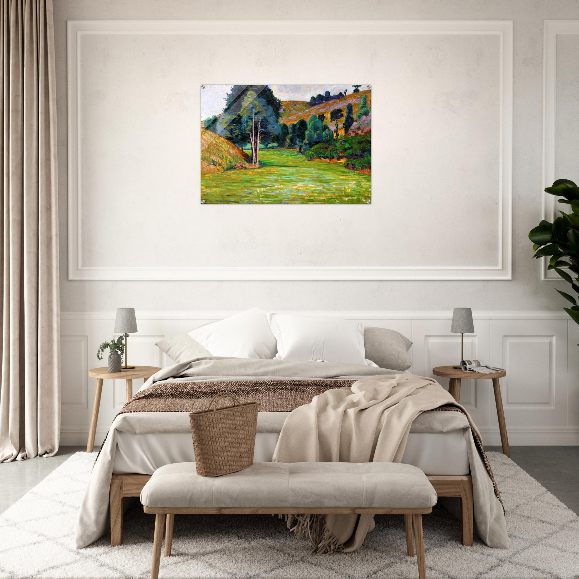 Valley in Pontgibaud - Armand Guillaumin Acrylic Print - 70x100 cm / 28x40″ inches