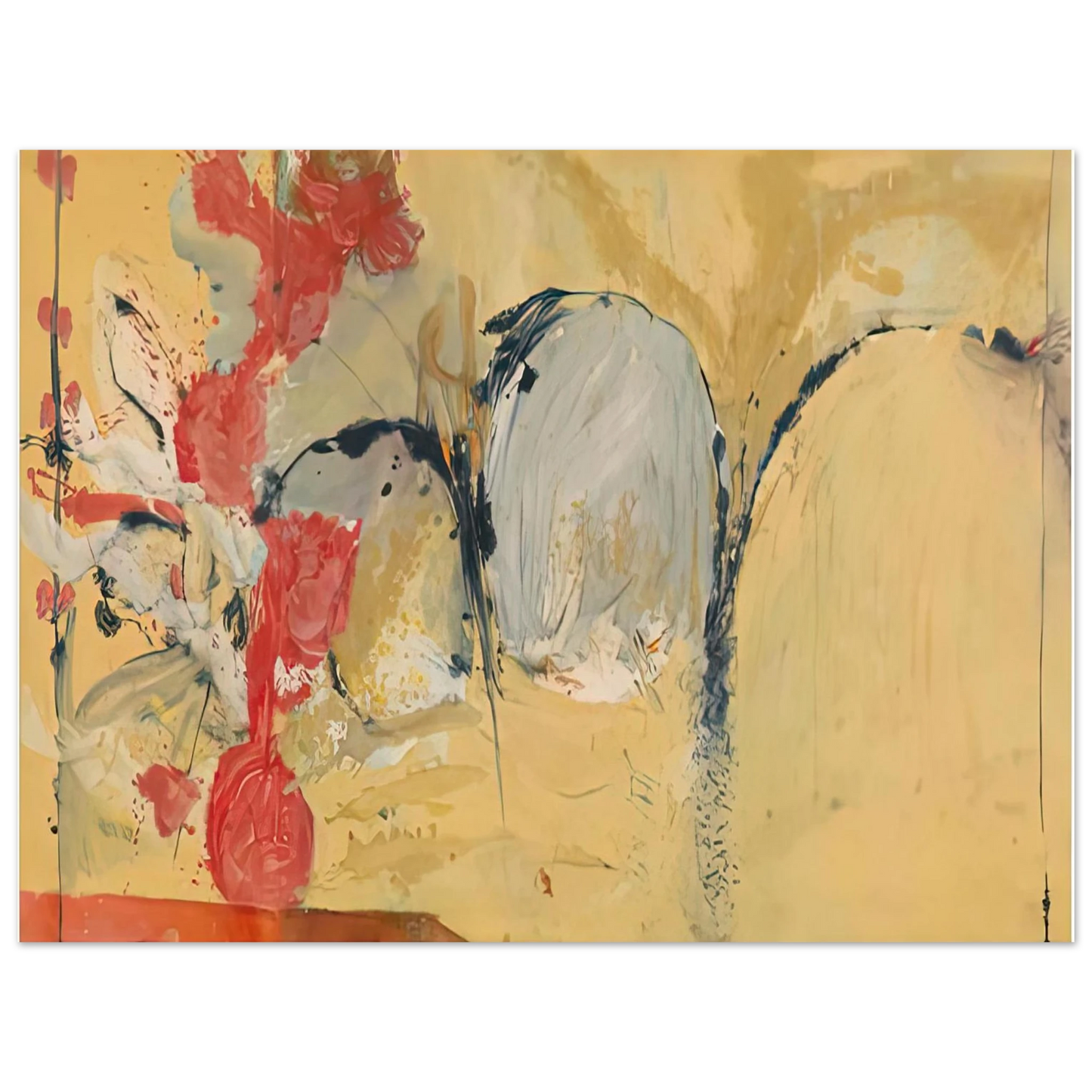 Helen Frankenthaler - Large Abstract Still Life, 1951- Wall Art - 21x29.7 cm / 8x12" - Fine Art Poster-canvas - -