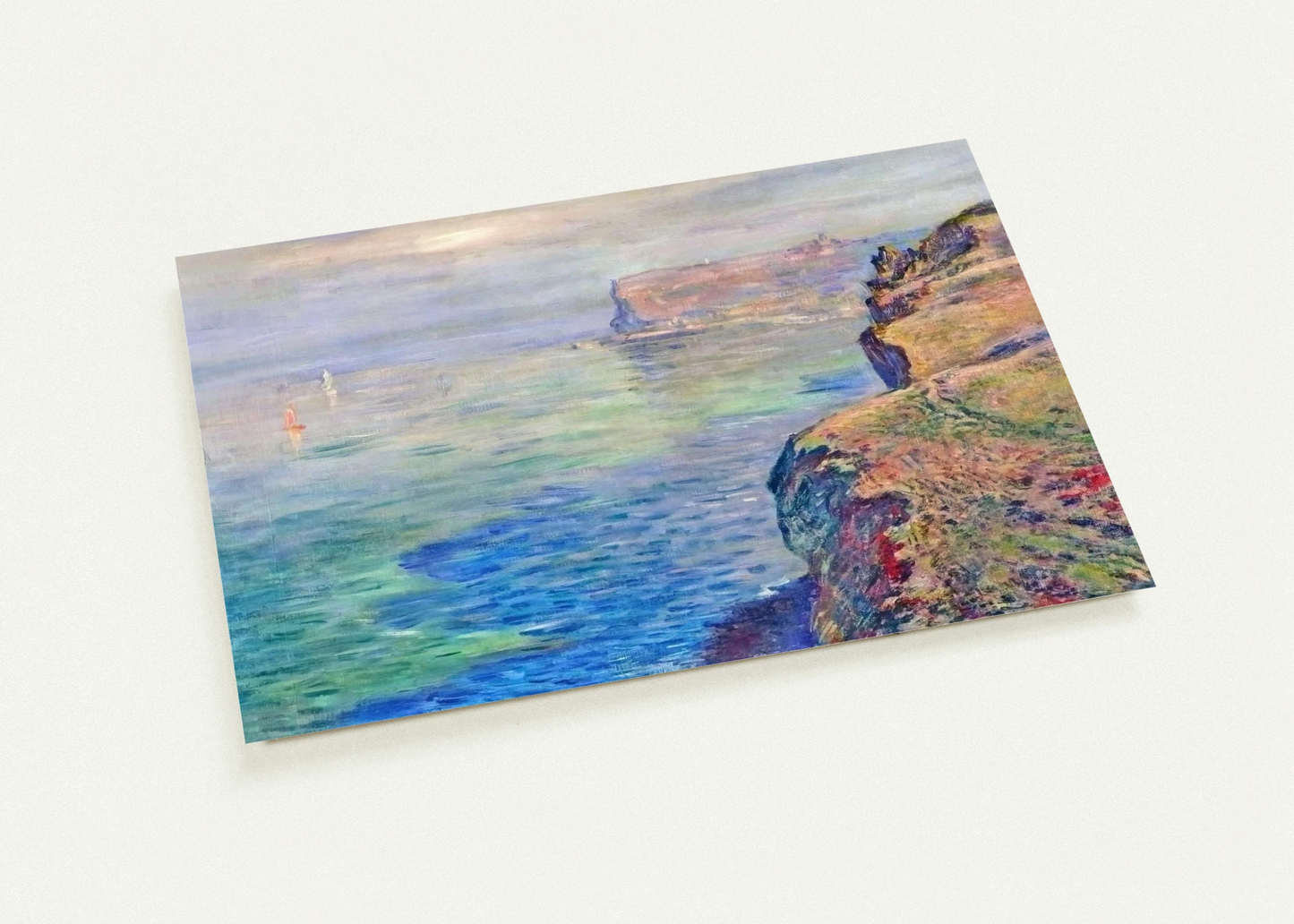 Cliff at Grainval near Fecamp By claude monet Pack of 10 Post Cards | claude monet Post Cards | A6 (10.5 x 14.8 cm) - 4.1 x 5.8 inches