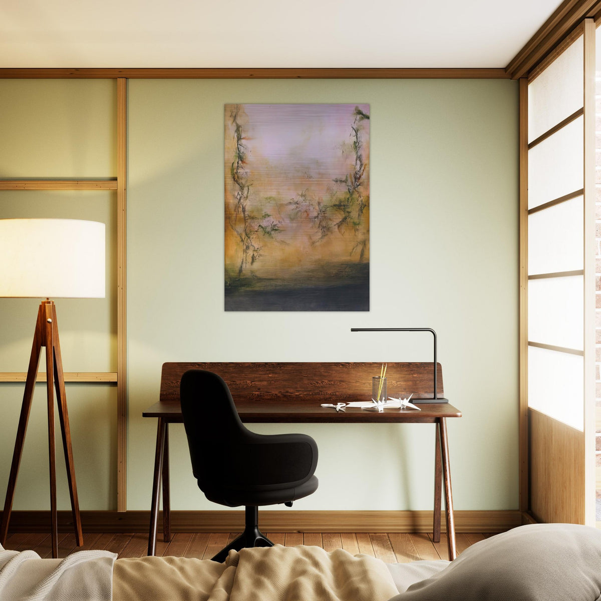 25 5 2001 2001 - Zao Wou-Ki Brushed Aluminum Print - 70x100 cm / 28x40 inches | Zao Wou-Ki Aluminum Print | Zao Wou-Ki Prints