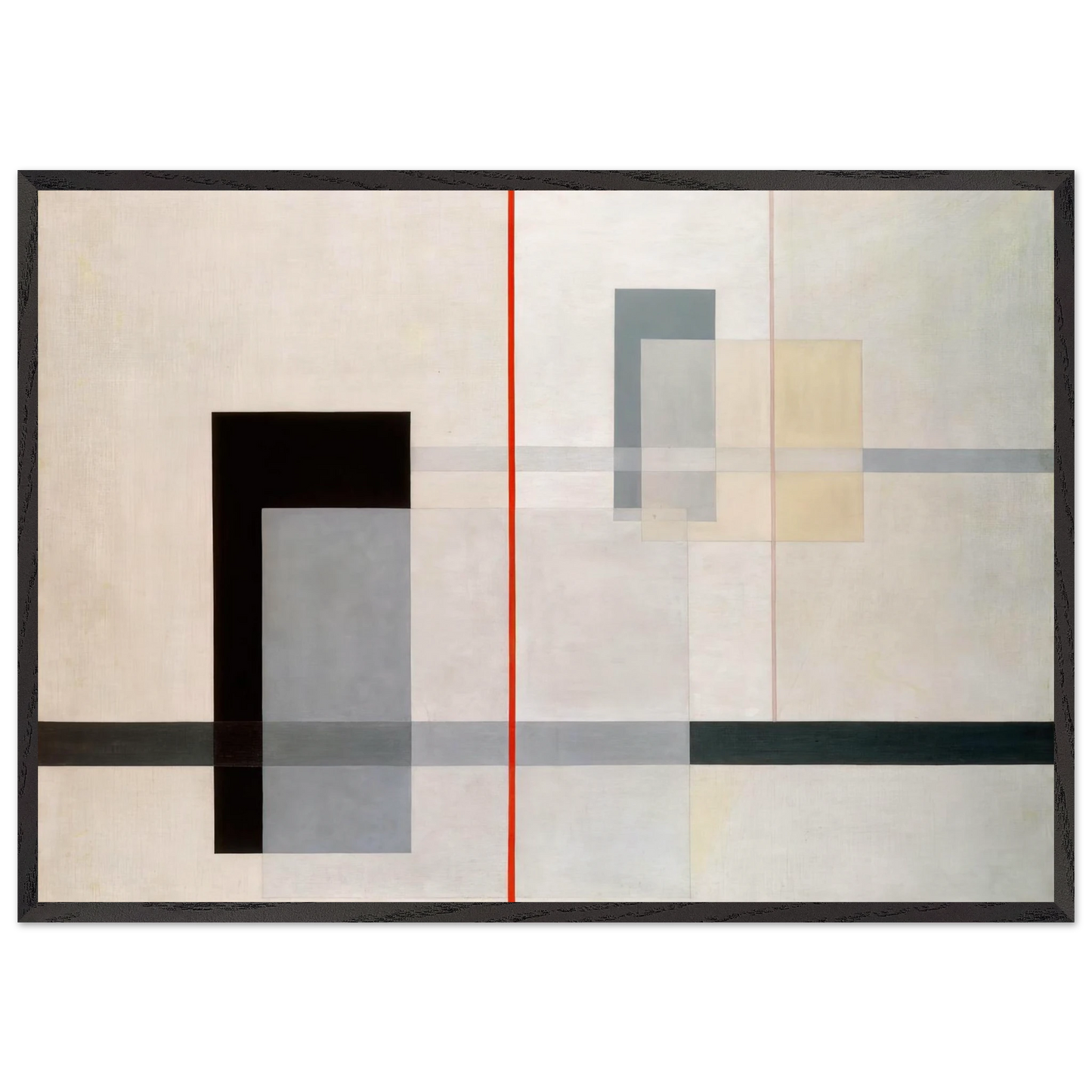 K VII - Laszlo Moholy-Nagy 70x100 cm / 28x40 inches Framed Art Print – Black Wooden Frame