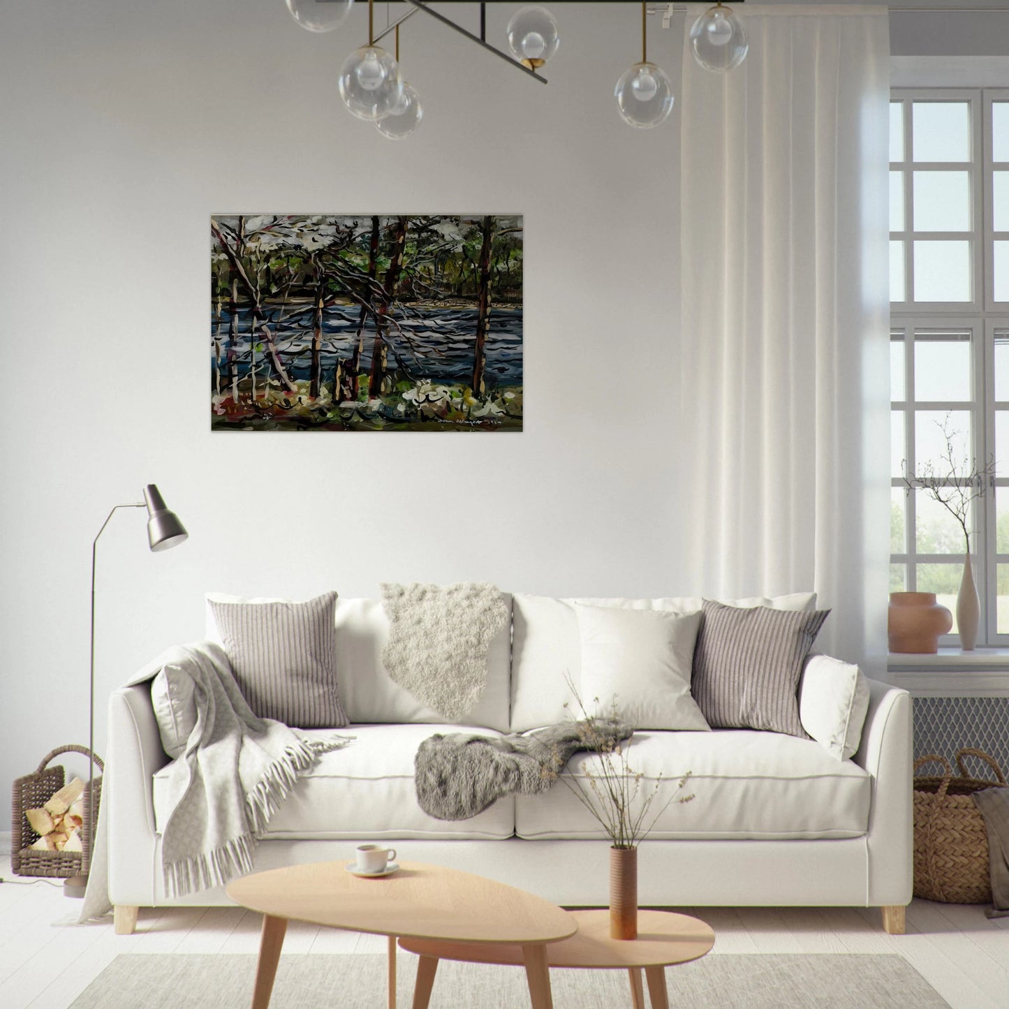 ST MARY S RIVER GEORGIA 1964 - Ivan Albright Brushed Aluminum Print - 70x100 cm / 28x40 inches | Ivan Albright Aluminum Print | Ivan Albright Prints