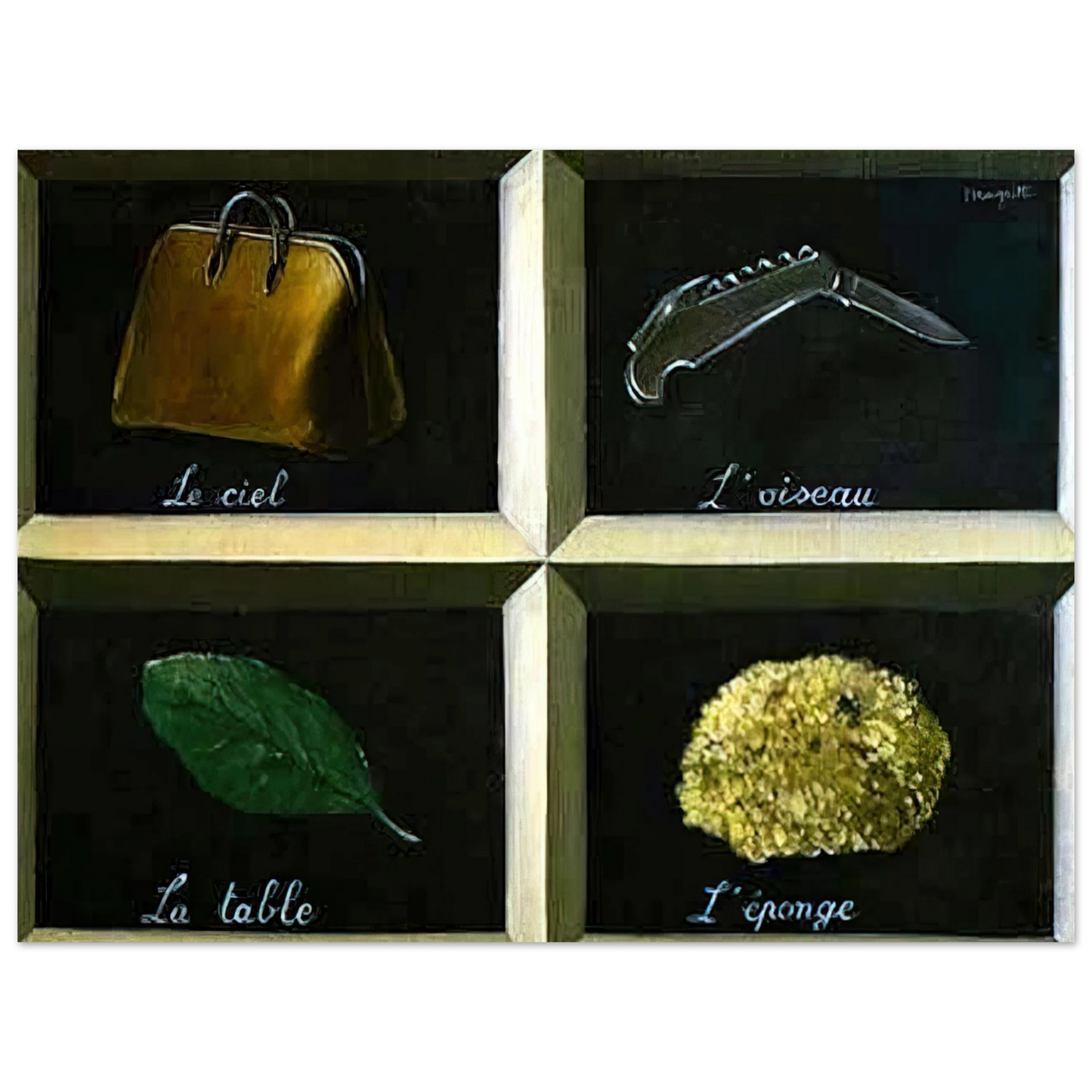 Rene Magritte - THE INTERPRETATION OF DREAMS 1927  75x100 cm / 30x40inches Fine Art Poster