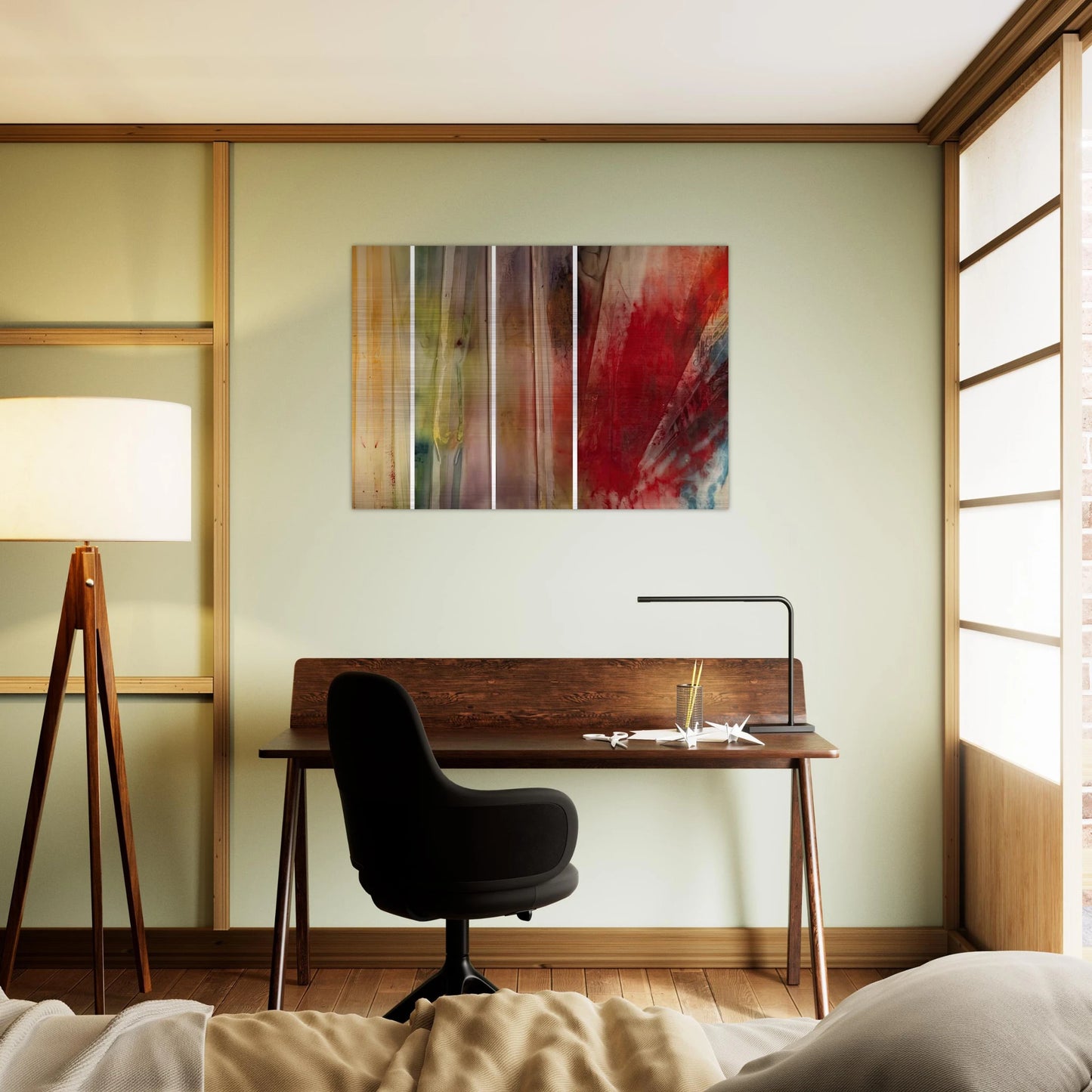 A Warmth, A Lightness, A Glow and Then - Sam Gilliam Brushed Aluminum Print - 70x100 cm / 28x40 inches | Sam Gilliam Aluminum Print | Sam Gilliam Prints