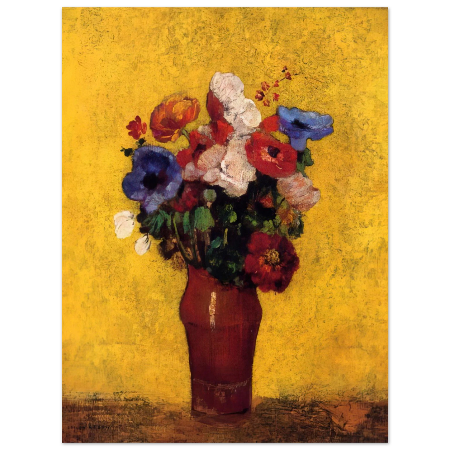 Odilon Redon - FLOWERS 4  75x100 cm / 30x40inches Fine Art Poster