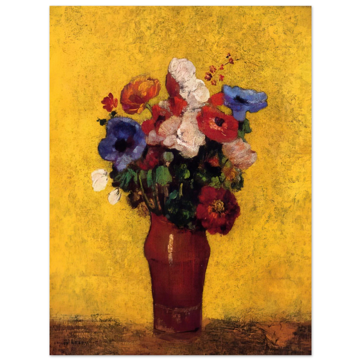 Odilon Redon - FLOWERS 4  75x100 cm / 30x40inches Fine Art Poster