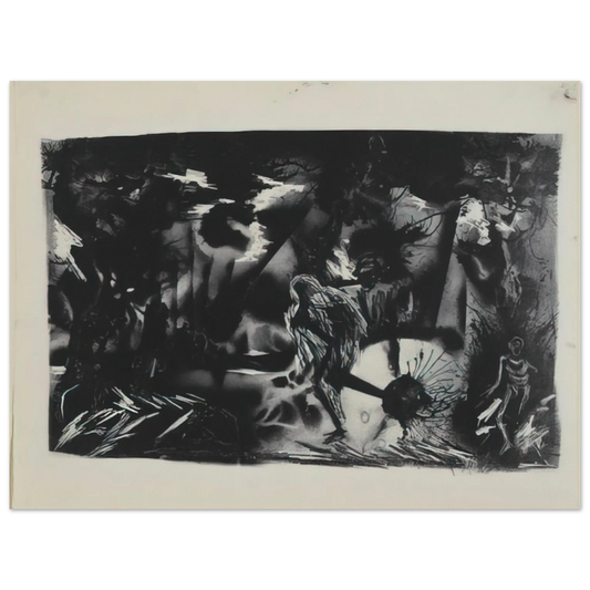Jackson Pollock - FIGURES IN A LANDSCAPE  75x100 cm / 30x40inches Fine Art Poster